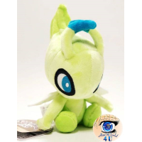Officiële Pokemon center knuffel Pokemon fit Celebi 19cm (staand)